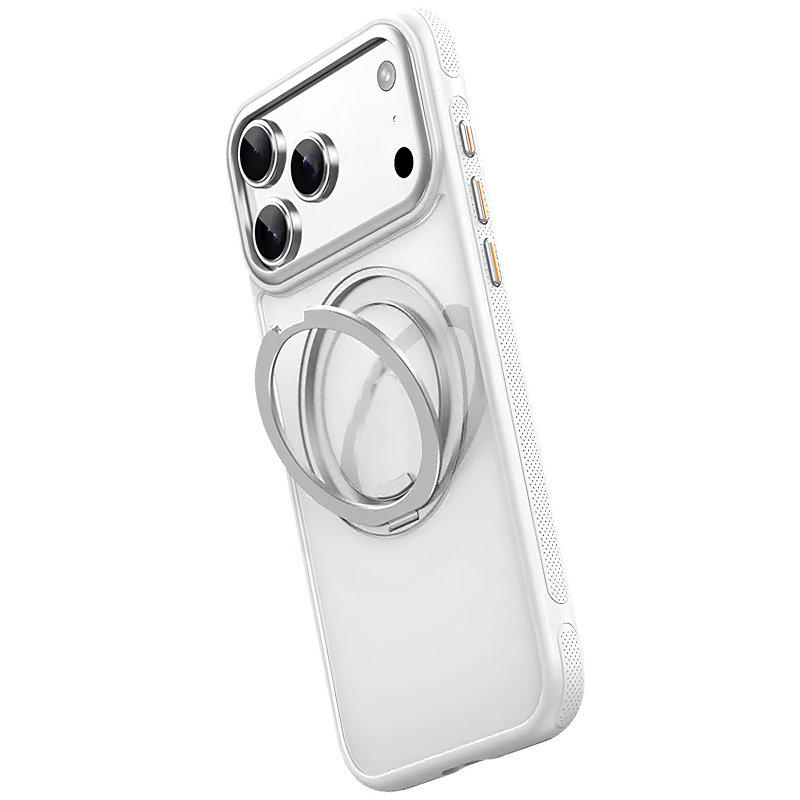 Чохол Ummi Stylish with MagSafe Ring для Apple iPhone 17 Pro Max / 18 Pro Max (6.9"), Matte White 2, TPU+PC, купити оптом з доставкою