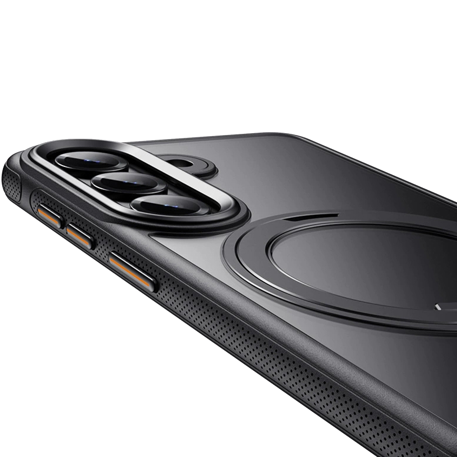 Чохол Ummi Stylish with MagSafe Ring для Samsung Galaxy S26, Black 1, TPU+PC, купити оптом з доставкою