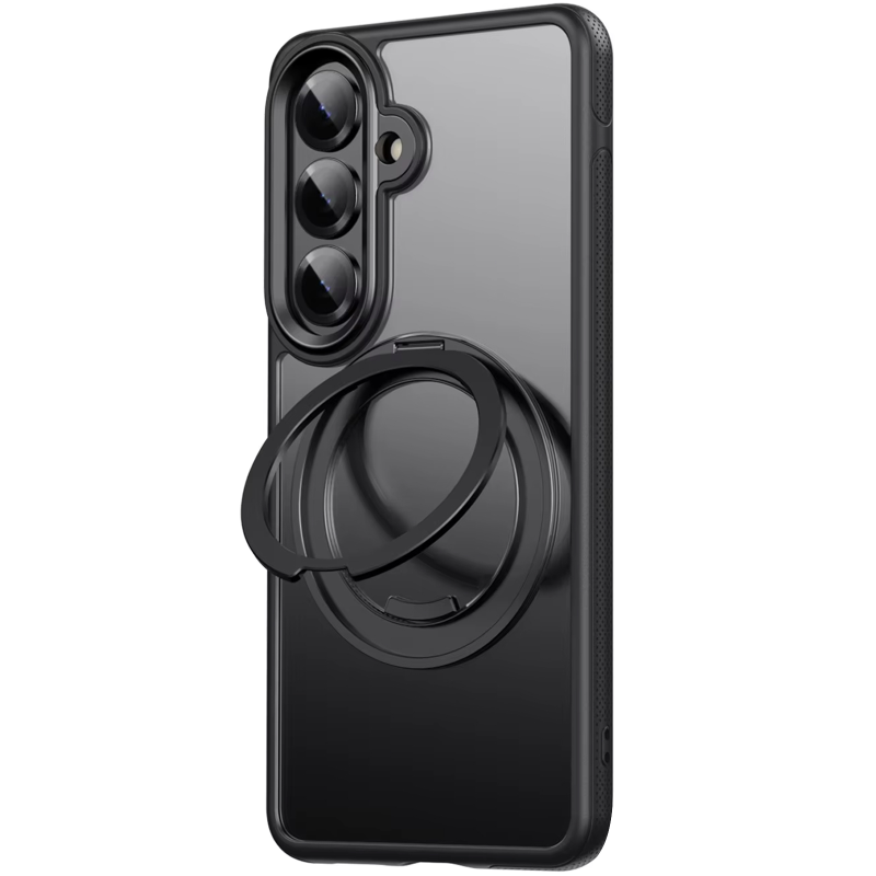 Чохол Ummi Stylish with MagSafe Ring для Samsung Galaxy S26+, Black, TPU+PC, купити оптом з доставкою