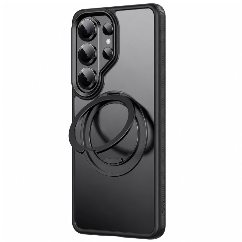 Чохол Ummi Stylish with MagSafe Ring для Samsung Galaxy S26 Ultra, Black, TPU+PC, купити оптом з доставкою