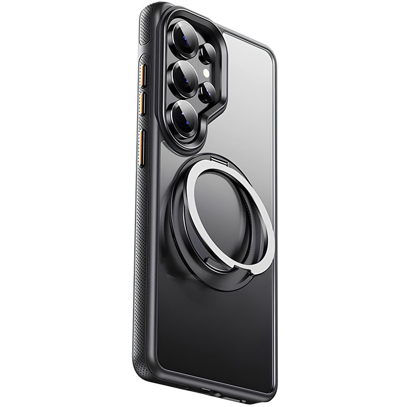 Чохол Ummi Stylish with MagSafe Ring для Samsung Galaxy S26 Ultra, Black 2, TPU+PC, купити оптом з доставкою