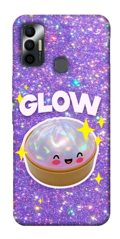 Чохол itsPrint Purple sparkle dumpling для TECNO Spark 7, дитячі, купити оптом з доставкою