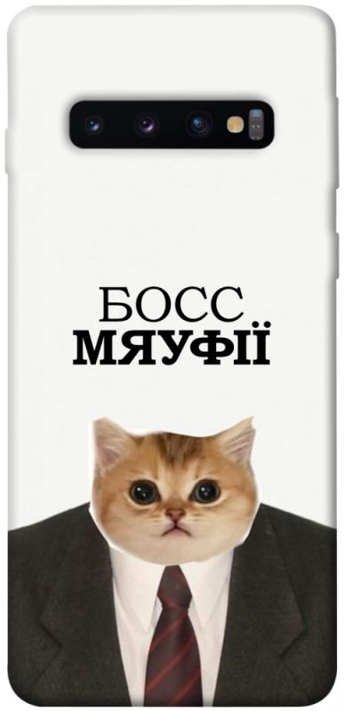 Чохол itsPrint Cat boos для Samsung Galaxy S10, меми, купити оптом з доставкою