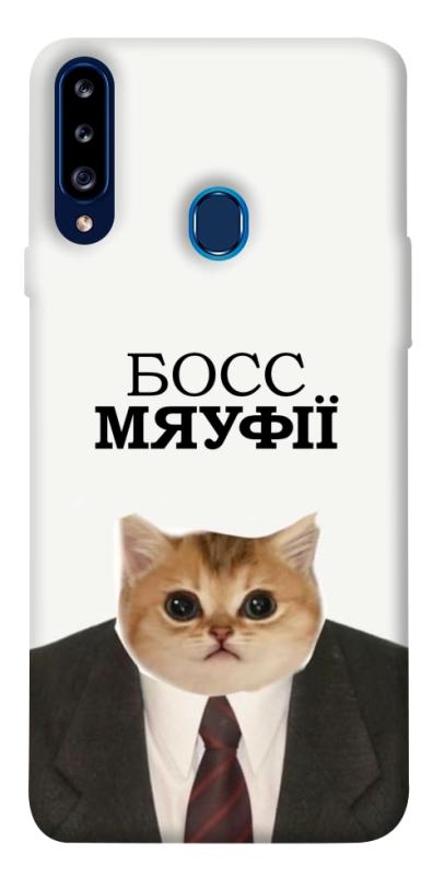 Чохол itsPrint Cat boos для Samsung Galaxy A20s, меми, купити оптом з доставкою