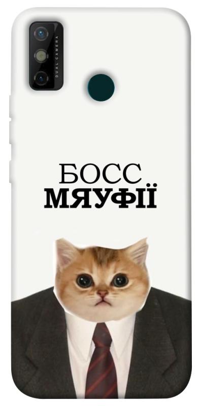 Чохол itsPrint Cat boos для TECNO Spark 6 Go, меми, купити оптом з доставкою