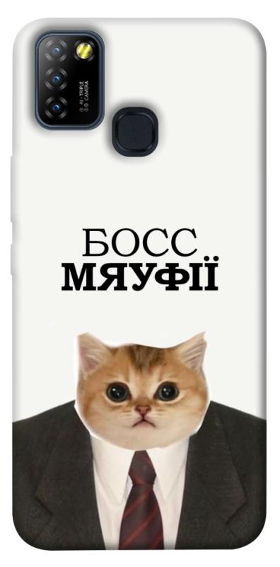 Чохол itsPrint Cat boos для Infinix Hot 10 Lite, меми, купити оптом з доставкою