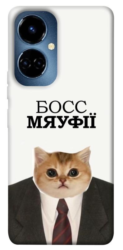 Чохол itsPrint Cat boos для TECNO Camon 19 (CI6n) / 19 Pro (CI8n), меми, купити оптом з доставкою