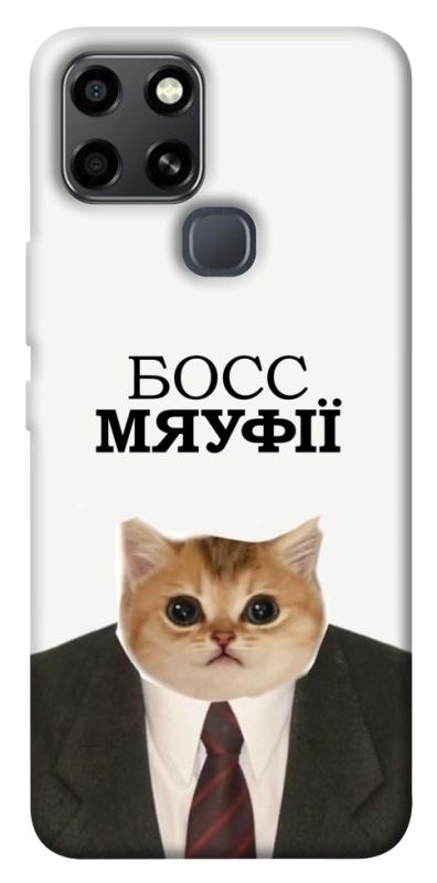 Чохол itsPrint Cat boos для Infinix Smart 6, меми, купити оптом з доставкою