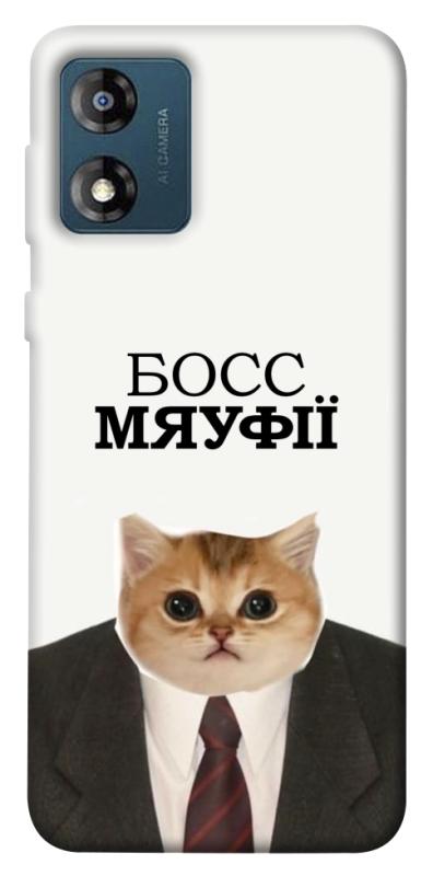 Чохол itsPrint Cat boos для Motorola Moto E13, меми, купити оптом з доставкою