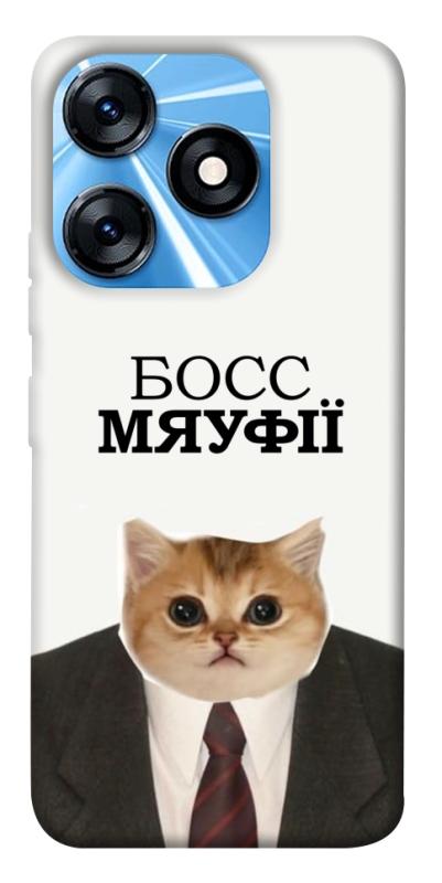 Чохол itsPrint Cat boos для TECNO Spark 10 Pro, меми, купити оптом з доставкою