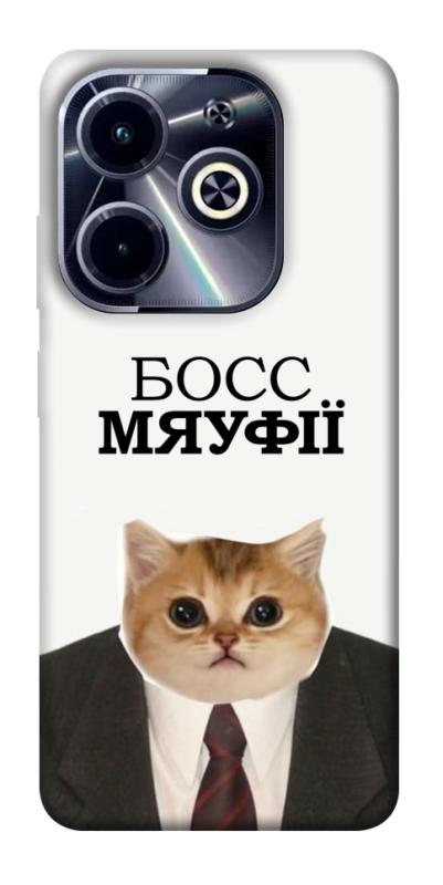Чохол itsPrint Cat boos для Infinix Hot 40i, меми, купити оптом з доставкою