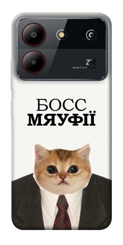 Чохол itsPrint Cat boos для ZTE Blade A54 4G, меми, купити оптом з доставкою