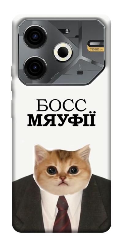 Чохол itsPrint Cat boos для TECNO Pova 6 Neo (LI6), меми, купити оптом з доставкою