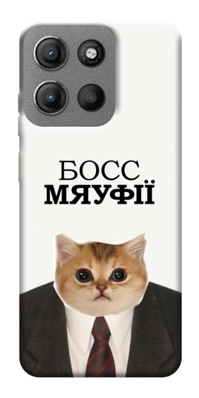Чохол itsPrint Cat boos для Motorola Moto G15 4G, меми, купити оптом з доставкою