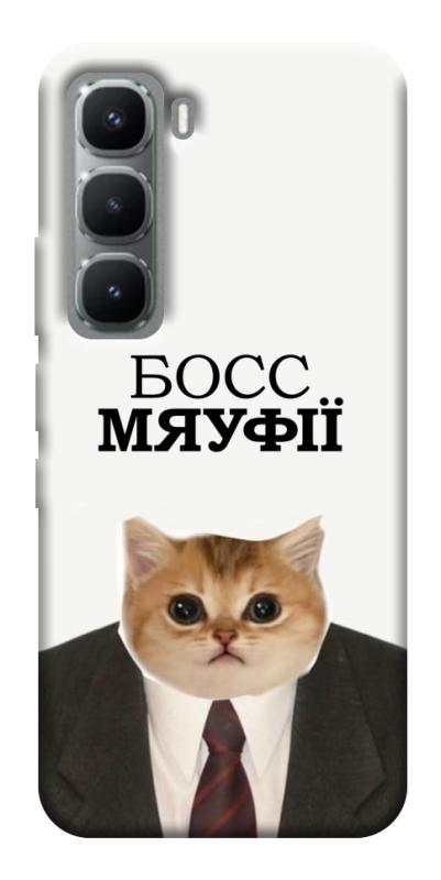 Чохол itsPrint Cat boos для Infinix Hot 60 Pro+, меми, купити оптом з доставкою