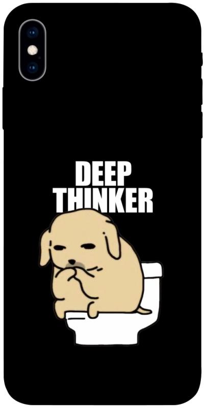 Чохол itsPrint Deep thinker для Apple iPhone X (5.8"), меми, купити оптом з доставкою