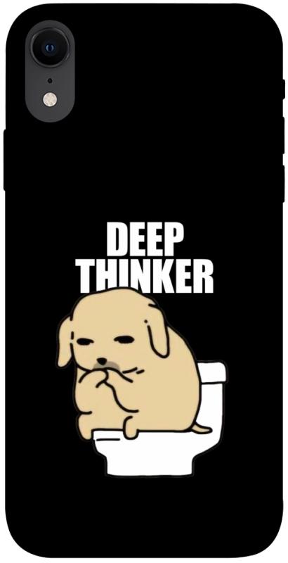Чохол itsPrint Deep thinker для Apple iPhone XR (6.1"), меми, купити оптом з доставкою