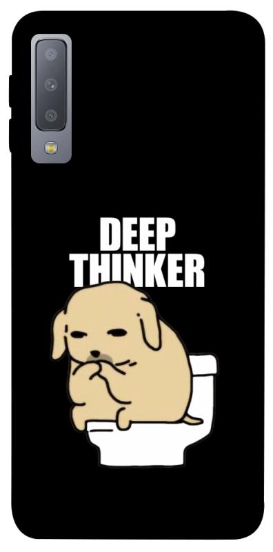 Чохол itsPrint Deep thinker для Samsung A750 Galaxy A7 (2018), меми, купити оптом з доставкою