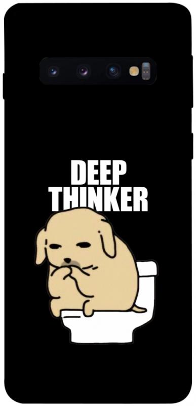 Чохол itsPrint Deep thinker для Samsung Galaxy S10, меми, купити оптом з доставкою