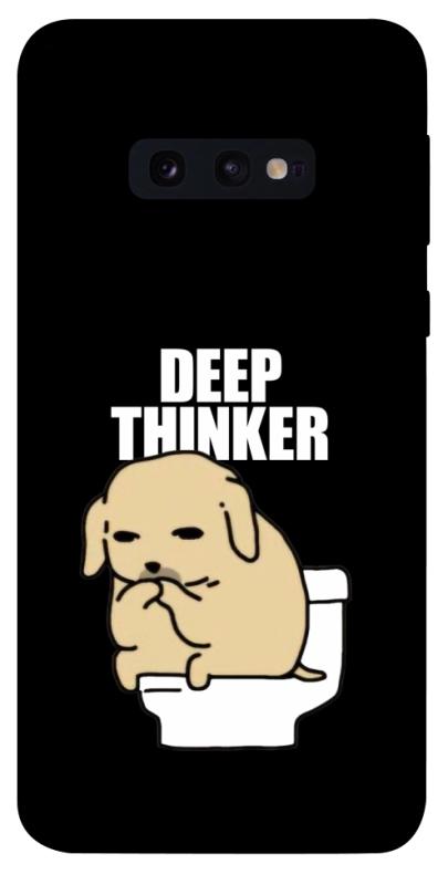 Чохол itsPrint Deep thinker для Samsung Galaxy S10e, меми, купити оптом з доставкою