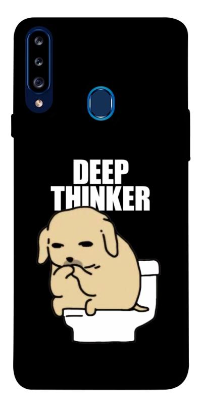 Чохол itsPrint Deep thinker для Samsung Galaxy A20s, меми, купити оптом з доставкою