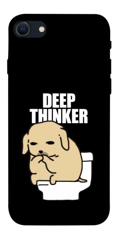 Чохол itsPrint Deep thinker для Apple iPhone SE (2020), меми, купити оптом з доставкою