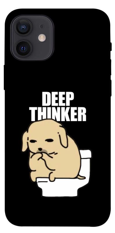 Чохол itsPrint Deep thinker для Apple iPhone 12 Pro (6.1"), меми, купити оптом з доставкою