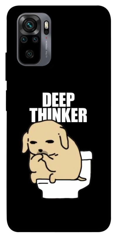 Чохол itsPrint Deep thinker для Xiaomi Redmi Note 10 / Note 10s, меми, купити оптом з доставкою