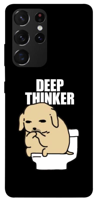 Чохол itsPrint Deep thinker для Samsung Galaxy S21 Ultra, меми, купити оптом з доставкою
