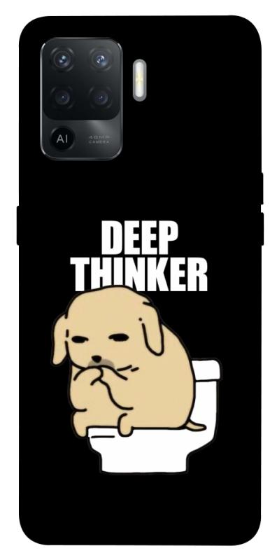 Чохол itsPrint Deep thinker для Oppo Reno 5 Lite, меми, купити оптом з доставкою