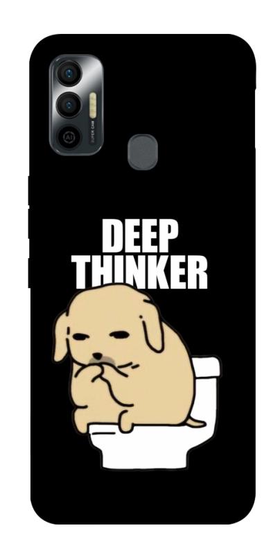 Чохол itsPrint Deep thinker для TECNO Spark 7, меми, купити оптом з доставкою