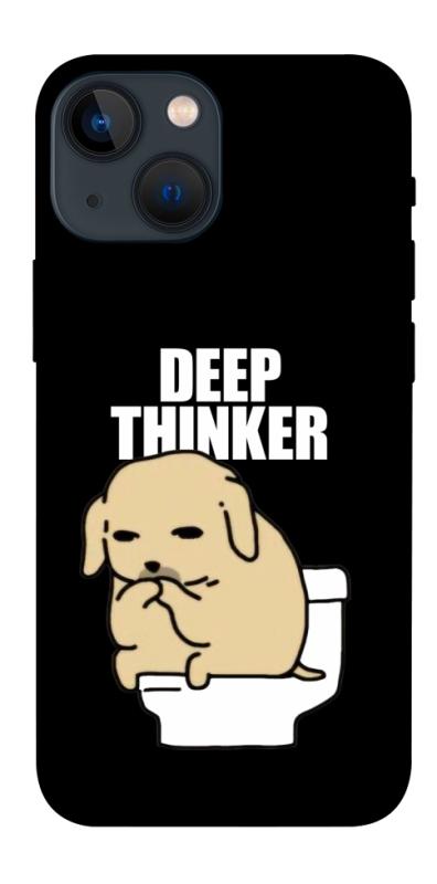 Чохол itsPrint Deep thinker для Apple iPhone 13 mini (5.4"), меми, купити оптом з доставкою