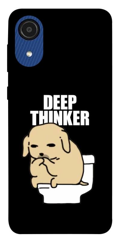 Чохол itsPrint Deep thinker для Samsung Galaxy A03 Core, меми, купити оптом з доставкою