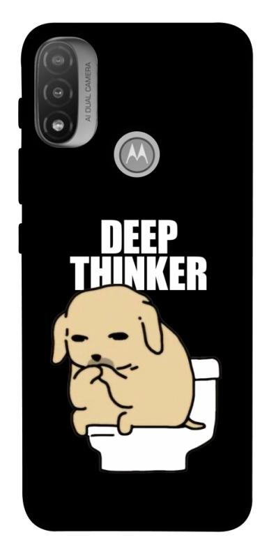 Чохол itsPrint Deep thinker для Motorola Moto E20, меми, купити оптом з доставкою