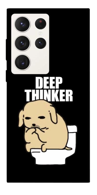Чохол itsPrint Deep thinker для Samsung Galaxy S23 Ultra, меми, купити оптом з доставкою