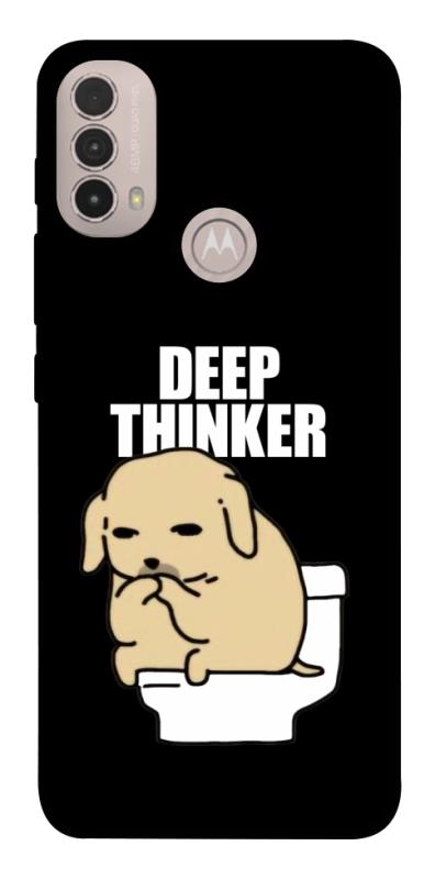 Чохол itsPrint Deep thinker для Motorola Moto E40, меми, купити оптом з доставкою