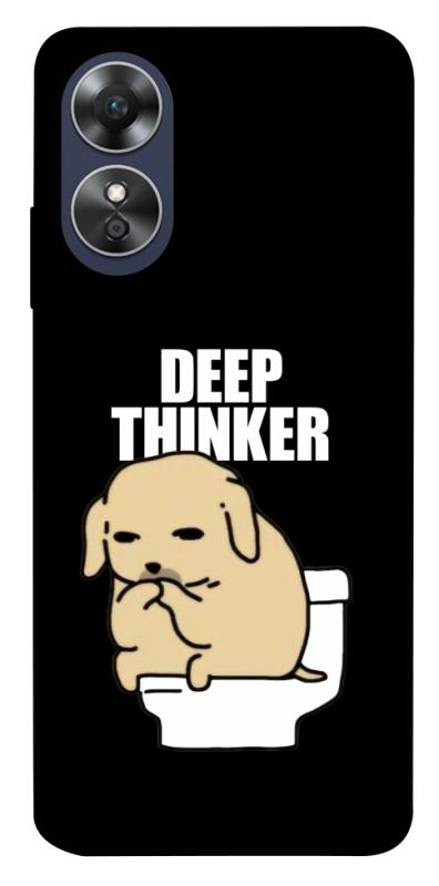 Чохол itsPrint Deep thinker для Oppo A17, меми, купити оптом з доставкою