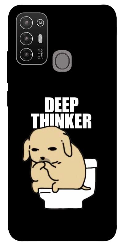 Чохол itsPrint Deep thinker для ZTE Blade A52, меми, купити оптом з доставкою
