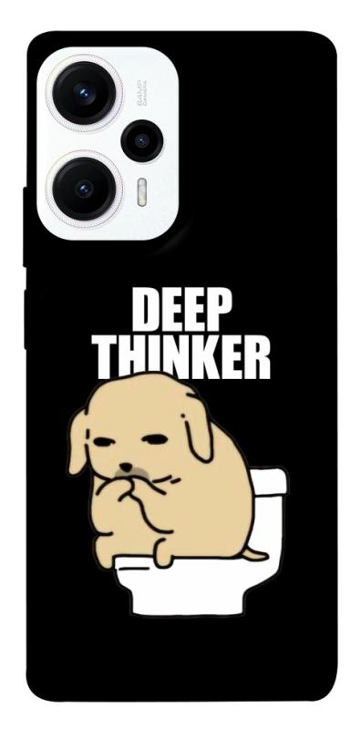 Чохол itsPrint Deep thinker для Xiaomi Poco F5 / Note 12 Turbo, меми, купити оптом з доставкою