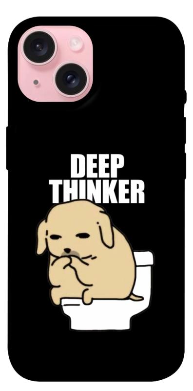 Чохол itsPrint Deep thinker для Apple iPhone 15 (6.1"), меми, купити оптом з доставкою