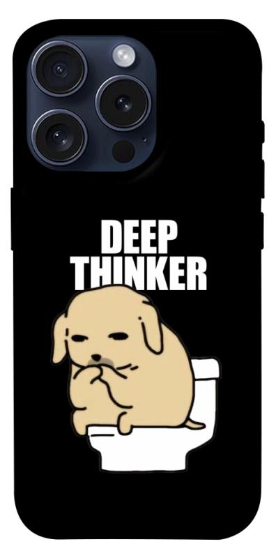 Чохол itsPrint Deep thinker для Apple iPhone 15 Pro (6.1"), меми, купити оптом з доставкою