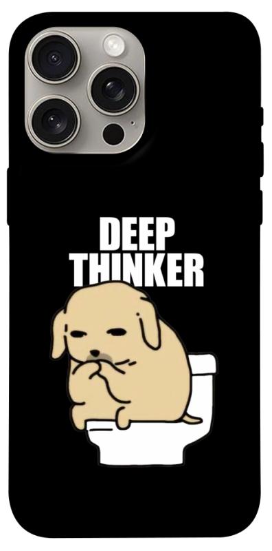 Чохол itsPrint Deep thinker для Apple iPhone 15 Pro Max (6.7"), меми, купити оптом з доставкою