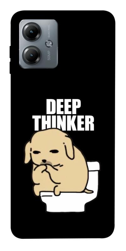 Чохол itsPrint Deep thinker для Motorola Moto G14, меми, купити оптом з доставкою