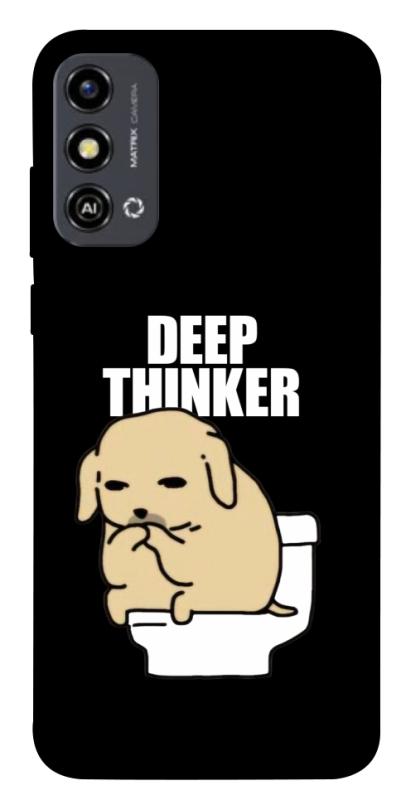 Чохол itsPrint Deep thinker для ZTE Blade A53, меми, купити оптом з доставкою