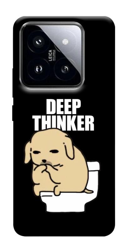 Чохол itsPrint Deep thinker для Xiaomi 14 Pro, меми, купити оптом з доставкою
