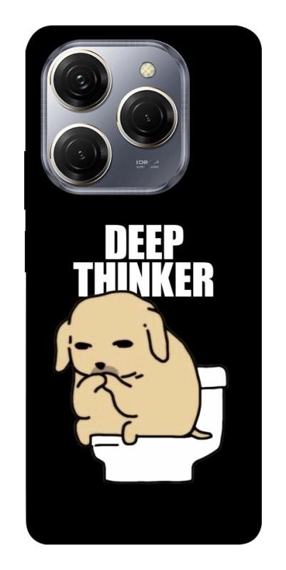 Чохол itsPrint Deep thinker для TECNO Spark 20 Pro, меми, купити оптом з доставкою