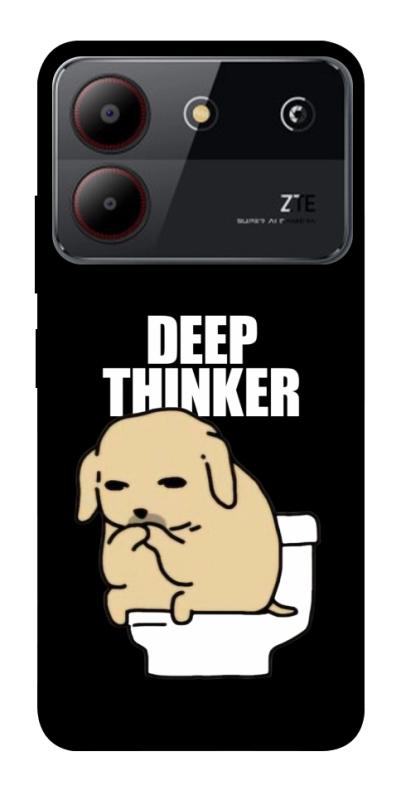 Чохол itsPrint Deep thinker для ZTE Blade A54 4G, меми, купити оптом з доставкою