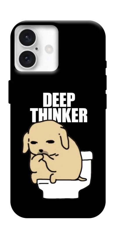 Чохол itsPrint Deep thinker для Apple iPhone 16 (6.1"), меми, купити оптом з доставкою
