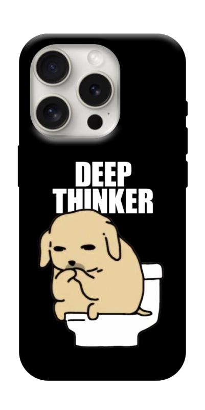 Чохол itsPrint Deep thinker для Apple iPhone 16 Pro (6.3"), меми, купити оптом з доставкою