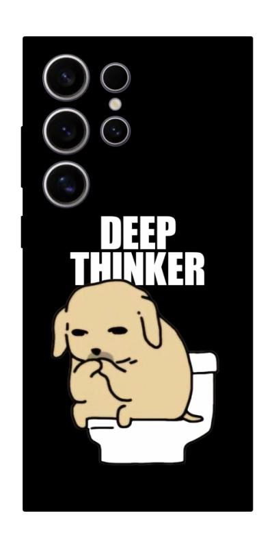 Чохол itsPrint Deep thinker для Samsung Galaxy S25 Ultra, меми, купити оптом з доставкою